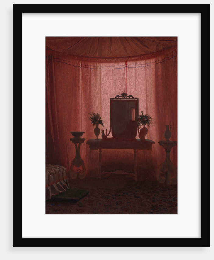 A Bedroom in Bernstorff Palace near Copenhagen, ca. 1845 by Johan Vilhelm Gertner