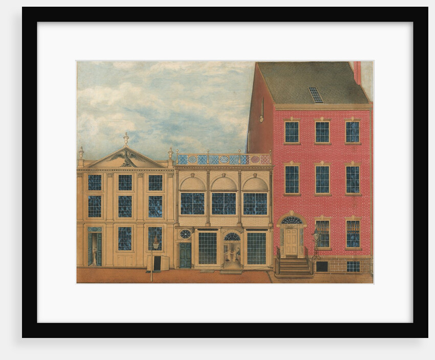 The Shop and Warehouse of Duncan Phyfe, 168-172 Fulton Street, New York City, ca. 1816 by John Rubens Smith (attributed to)