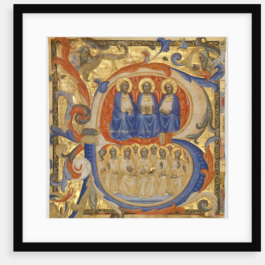 The Trinity in an Initial B, Probably 1387 by Master of the Codex Rossiano