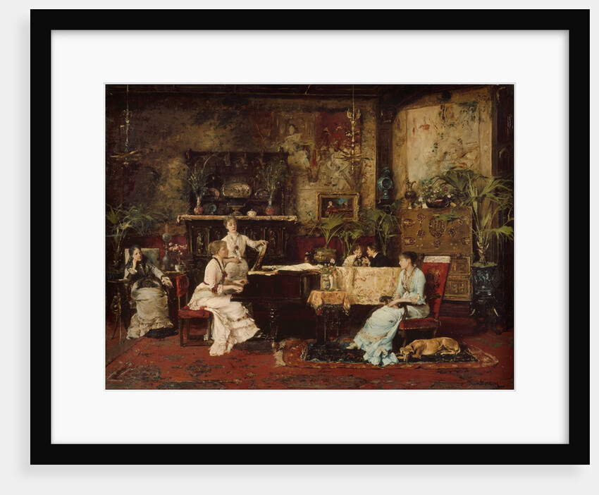 The Music Room, 1878 by Mihaly Munkacsy