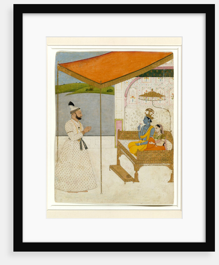 Raja Balwant Singh?s Vision of Krishna and Radha, ca. 1745-50 by Attributed to Nainsukh