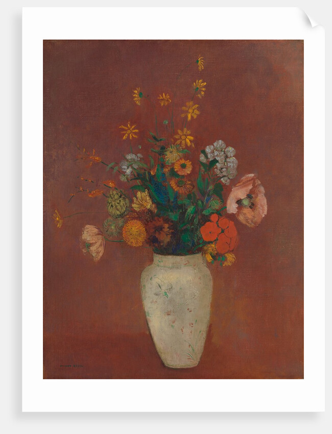 Bouquet in a Chinese Vase, ca. 1912-14 by Odilon Redon