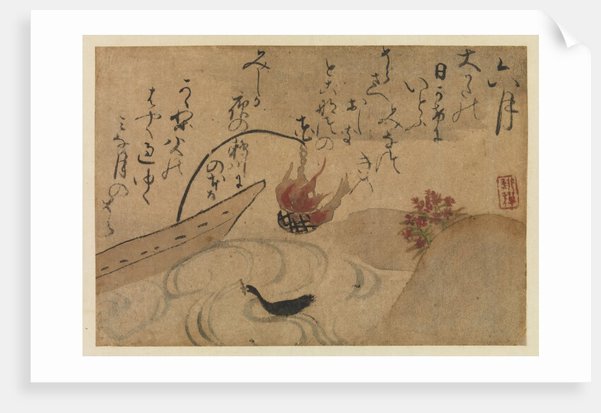 Sixth Month from Fujiwara no Teika?s 'Birds and Flowers of the Twelve Months' , 1743 by Ogata Kenzan