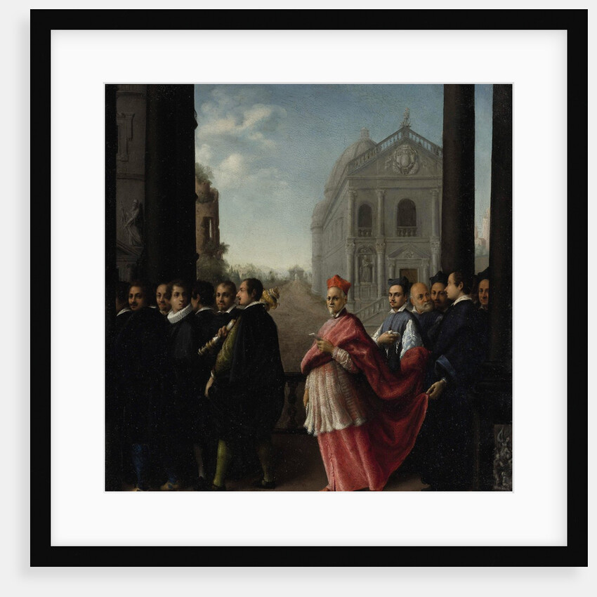 A Cardinal's Procession, 1621 by Ottavio Mario Leoni