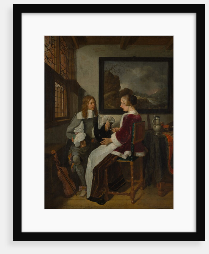 Sentimental Conversation, early 1660s by Gerritsz Quiringh van Brekelenkam
