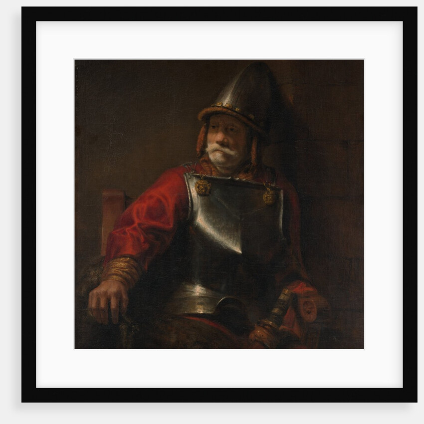 Man in Armor by Style of Rembrandt