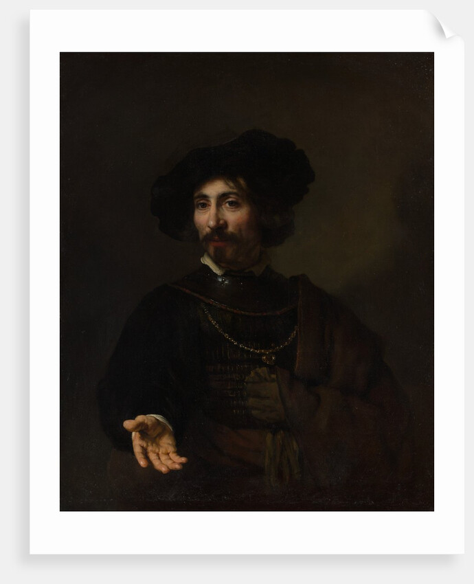 Man with a Steel Gorget by Style of Rembrandt