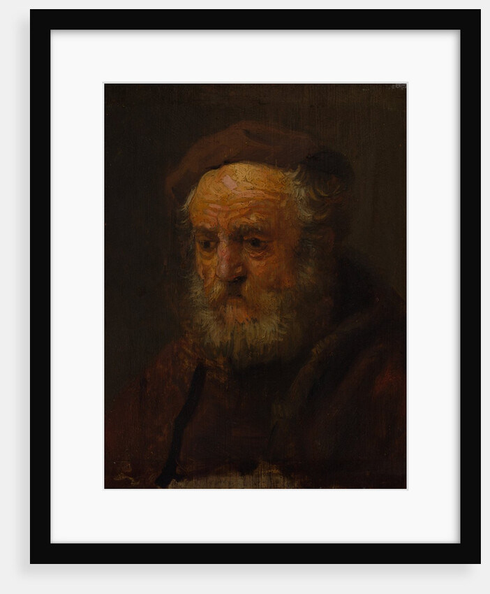 Study Head of an Old Man by Style of Rembrandt