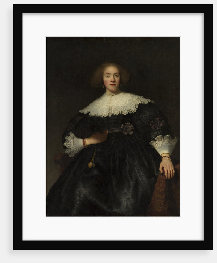 Portrait of a Young Woman with a Fan, 1633 by Rembrandt Harmensz van Rijn
