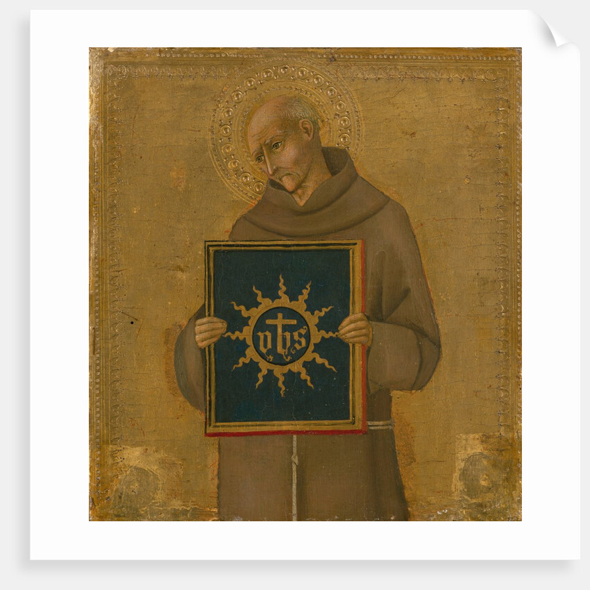 Saint Bernardino, 1450-60 by Sano di Pietro