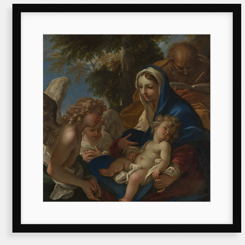 The Holy Family with Angels, ca. 1700 by Sebastiano Ricci