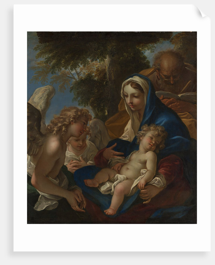 The Holy Family with Angels, ca. 1700 by Sebastiano Ricci