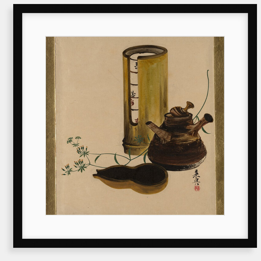 Lacquer Paintings of Various Subjects: Sencha Tea Set, 1882 by Shibata Zeshin