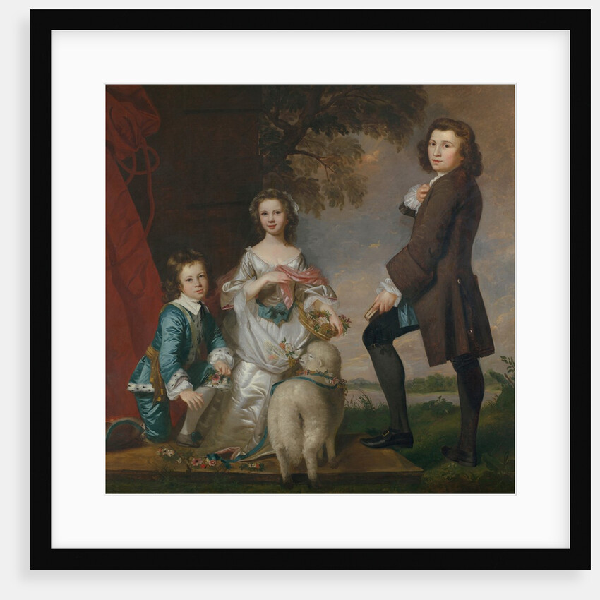 Thomas and Martha Neate with His Tutor, Thomas Needham, 1748 by Sir Joshua Reynolds