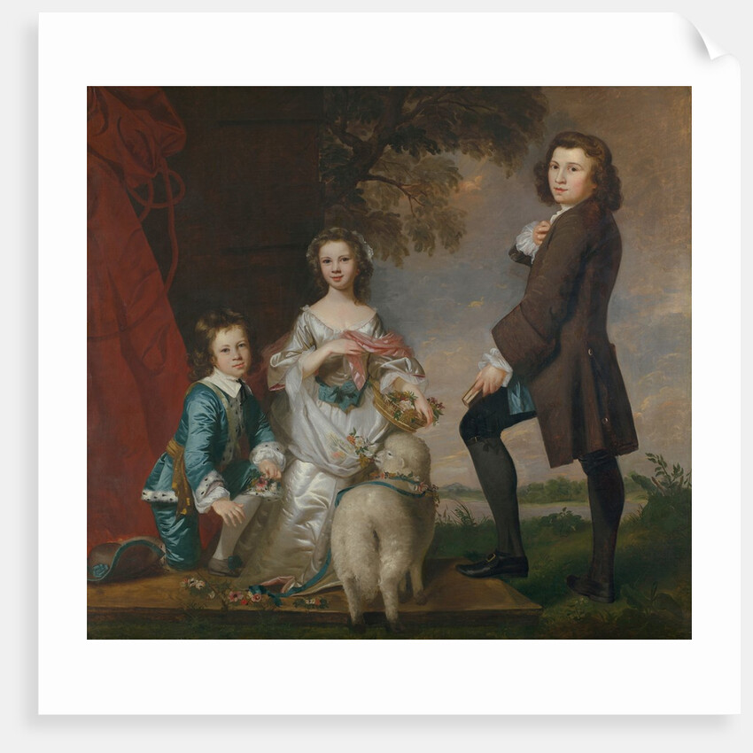 Thomas and Martha Neate with His Tutor, Thomas Needham, 1748 by Sir Joshua Reynolds