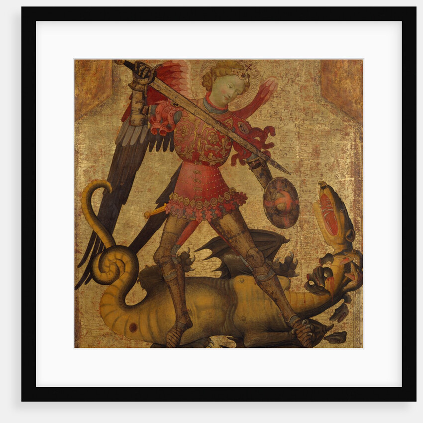 Saint Michael and the Dragon, ca. 1405 by Spanish Painter