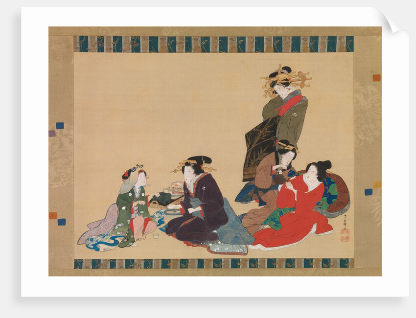 Five Beauties, 1840 by Hokuba
