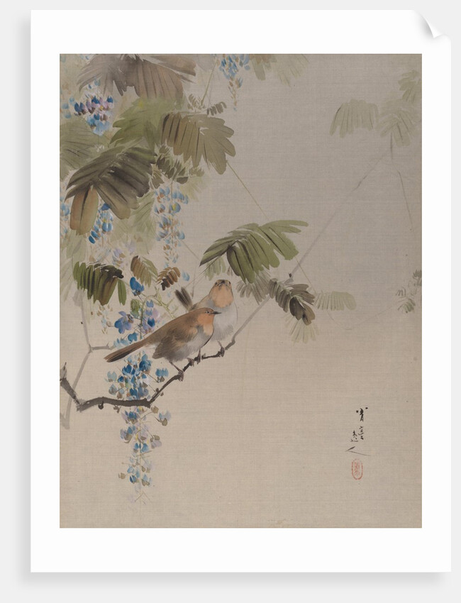 Birds and Flowers, ca. 1887 by Watanabe Seitei