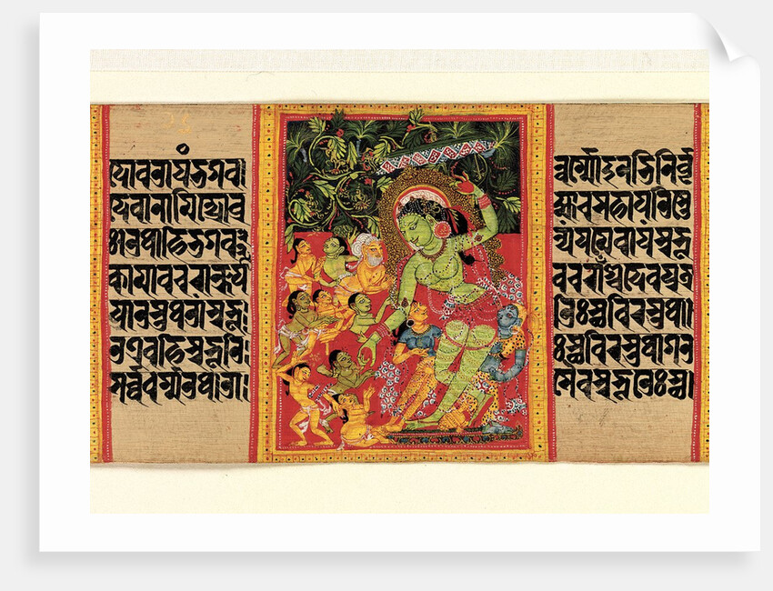 Green Tara Dispensing Boons to Ecstatic Devotees… , early 12th century by Unknown