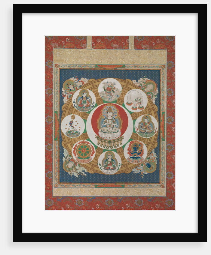 Mandala of the One-Syllable Golden Wheel, 18th century by Unknown