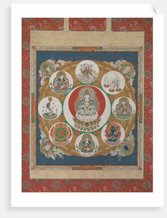 Mandala of the One-Syllable Golden Wheel, 18th century by Unknown