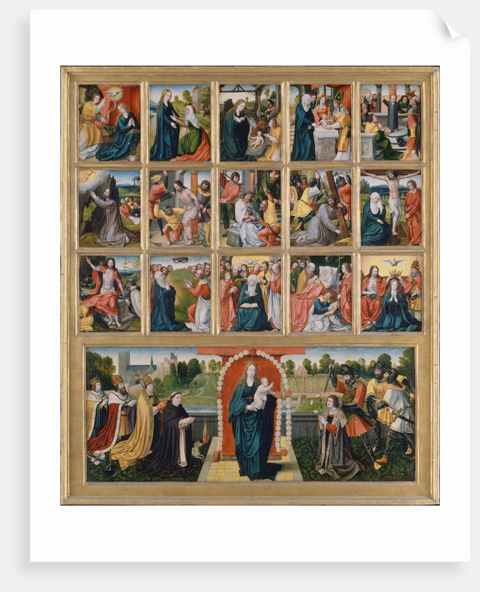 The Fifteen Mysteries and the Virgin of the Rosary by Netherlandish Painter
