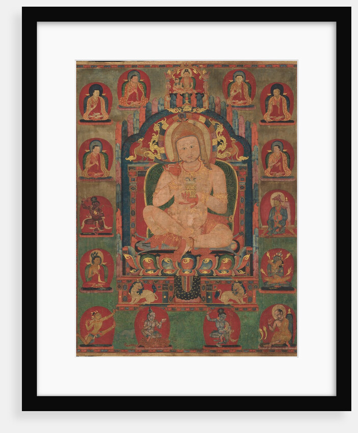 Portrait of Jnanatapa Attended by Lamas and Mahasiddhas, ca. 1350 by Unknown
