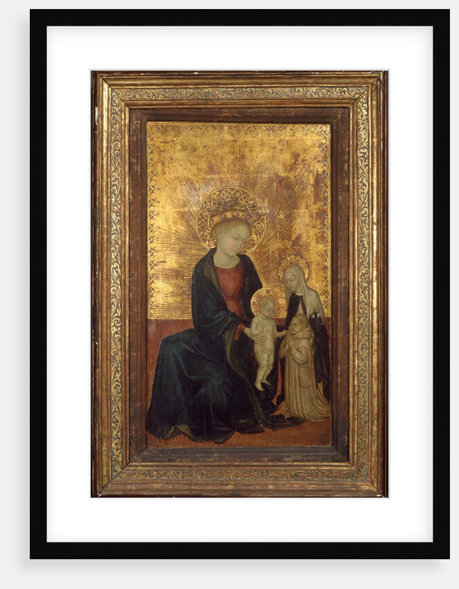 Madonna and Child with Saint Catherine of Siena and a Carthusian Donor, ca. 1411-24 by Italian