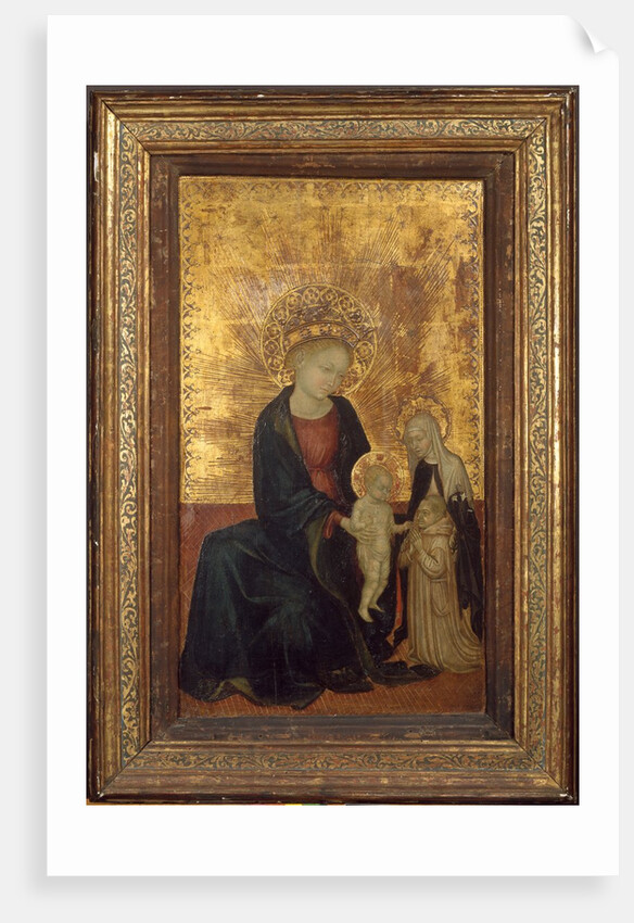Madonna and Child with Saint Catherine of Siena and a Carthusian Donor, ca. 1411-24 by Italian