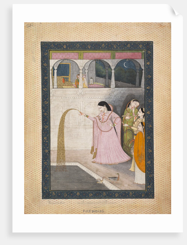 Lady Holding a Sparkler, ca. 1800 by Unknown