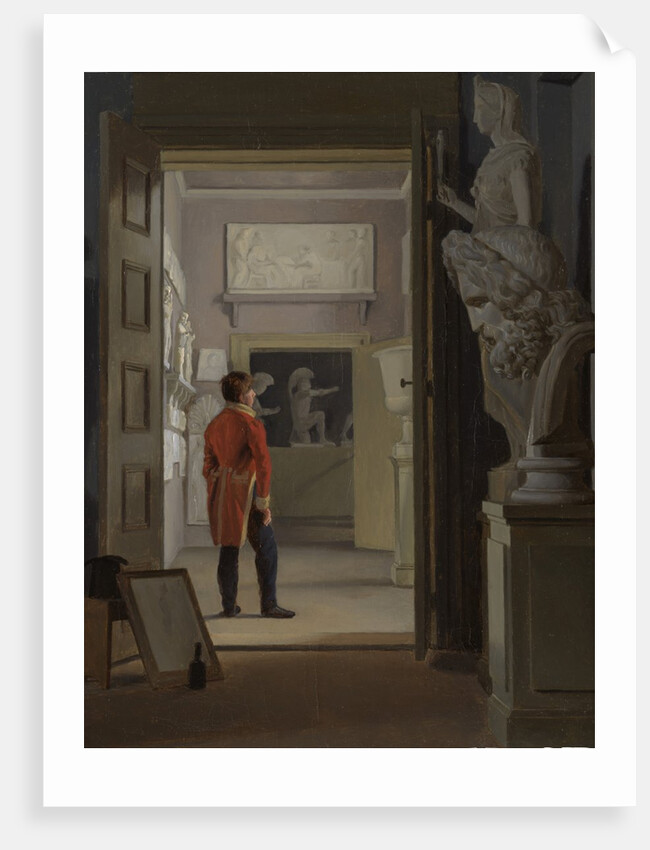The Hall of Antiquities at Charlottenborg Palace, Copenhagen, 1830 by Adam August Müller