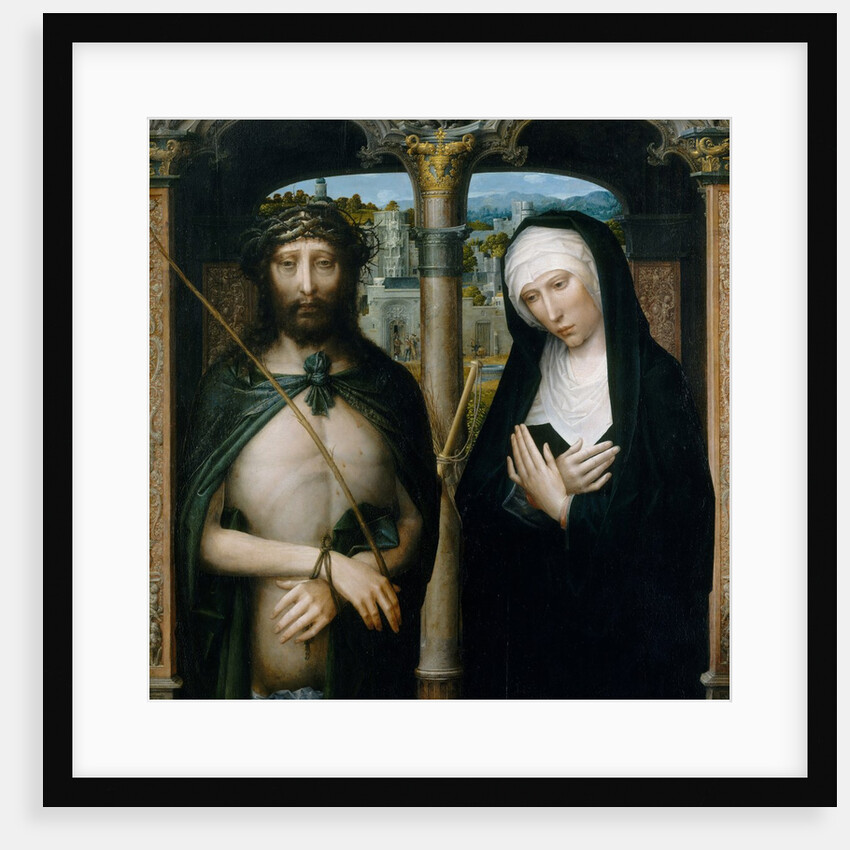 Christ Crowned with Thorns, and the Mourning Virgin, ca. 1530-40 by Adriaen Isenbrandt
