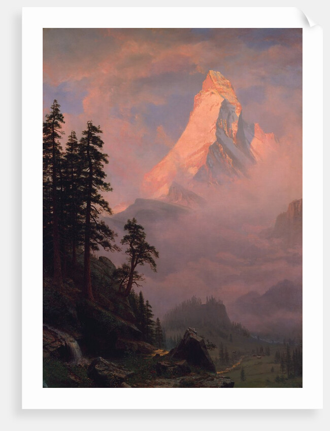 Sunrise on the Matterhorn, after 1875 by Albert Bierstadt