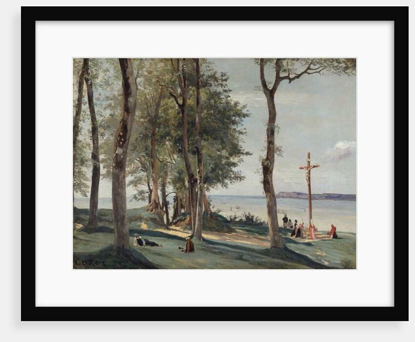 Honfleur: Calvary, ca. 1830 by Jean-Baptiste-Camille Corot