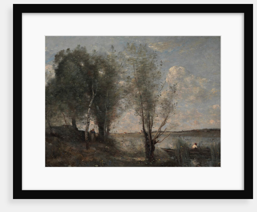 Boatman among the Reeds, ca. 1865 by Jean-Baptiste-Camille Corot