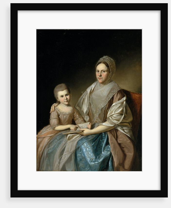 Mrs. Samuel Mifflin and Her Granddaughter Rebecca Mifflin Francis, 1777-80 by Charles Willson Peale