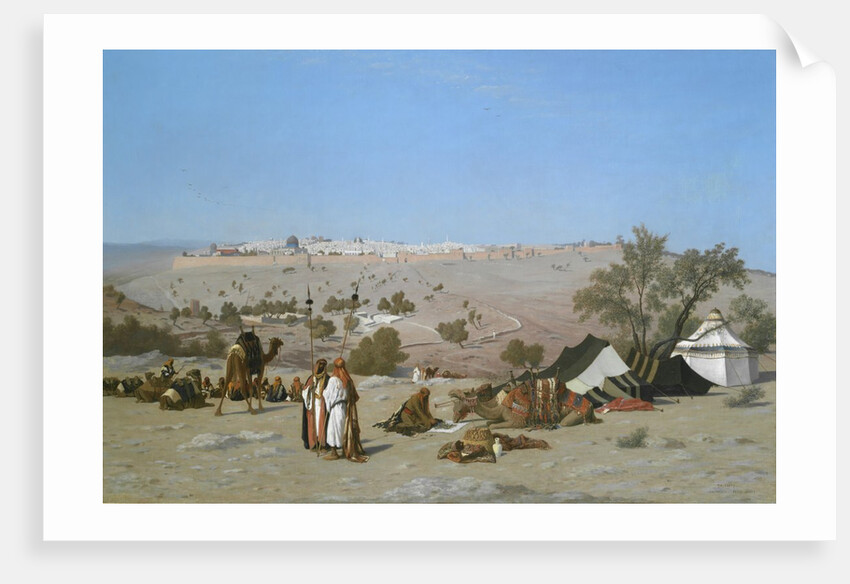 Jerusalem from the Mount of Olives, by 1880 by Charles Théodore Frère