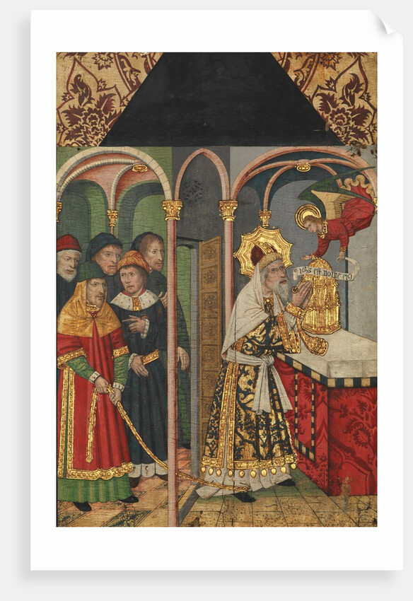 Panel with the Angel Appearing to Zacharias…, 1464-1507 by Domingo Ram