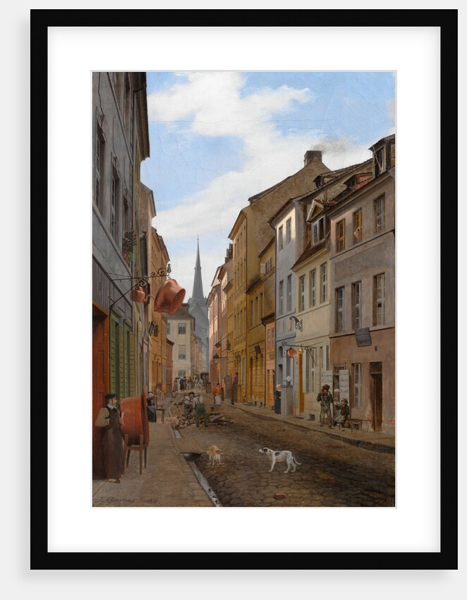 Parochialstrasse in Berlin, 1831 by Johann Philipp Eduard Gärtner