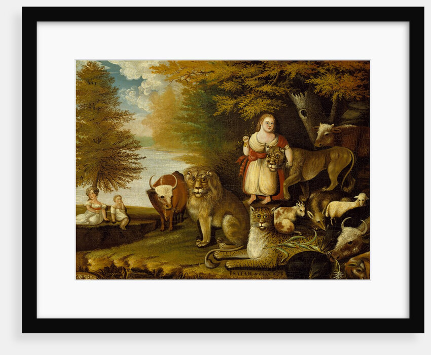 Peaceable Kingdom, ca. 1830-32 by Edward Hicks