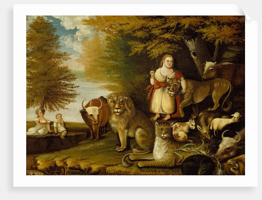 Peaceable Kingdom, ca. 1830-32 by Edward Hicks