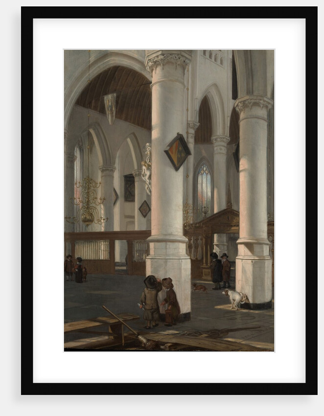 Interior of the Oude Kerk, Delft, probably 1650 by Emanuel de Witte