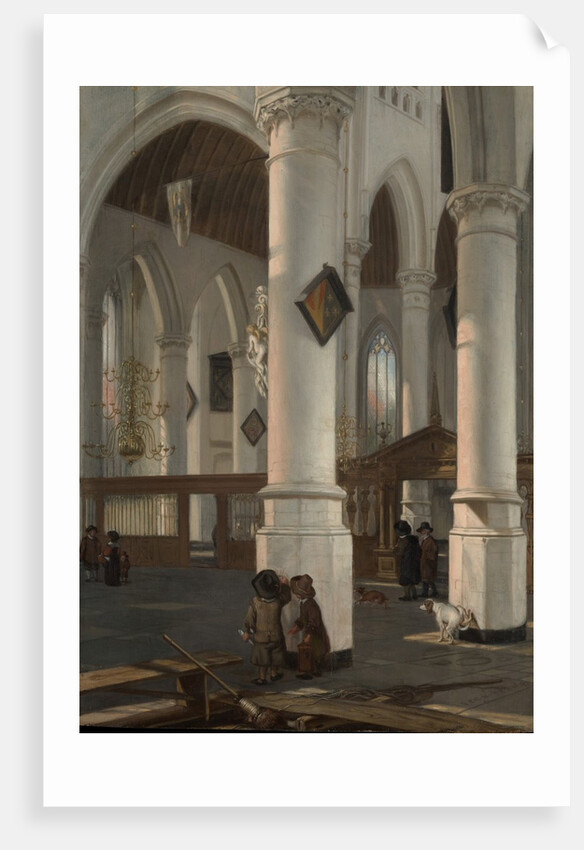 Interior of the Oude Kerk, Delft, probably 1650 by Emanuel de Witte