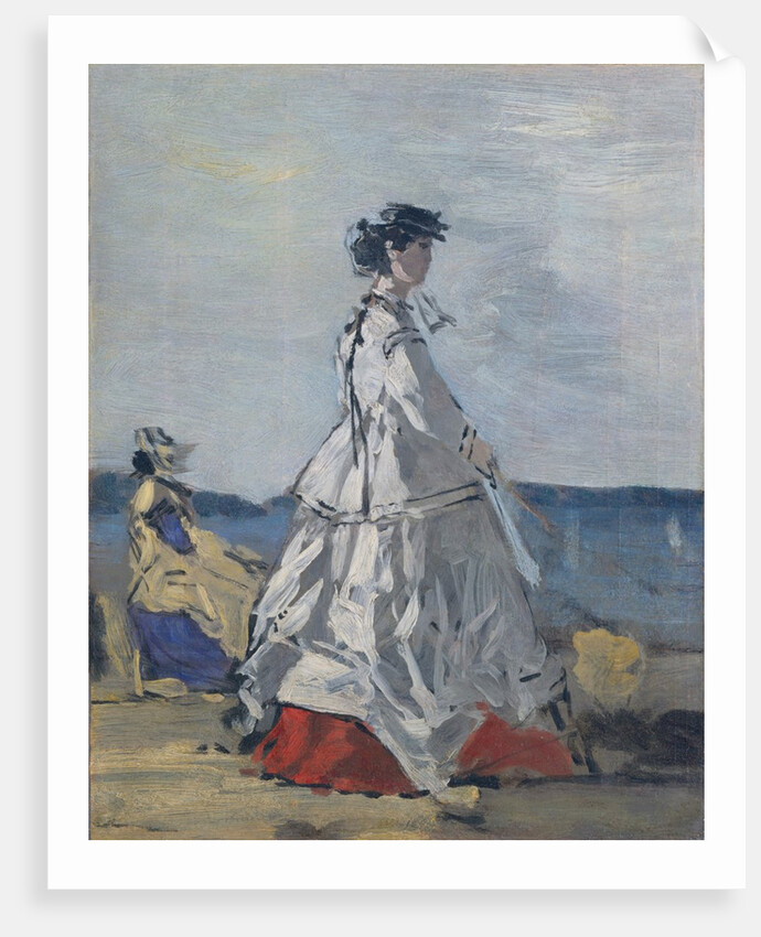 Princess Pauline Metternich on the Beach, ca. 1865-67 by Eugene Louis Boudin
