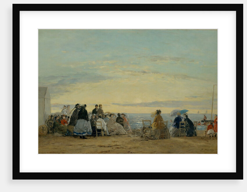 On the Beach, Sunset, 1865 by Eugene Louis Boudin