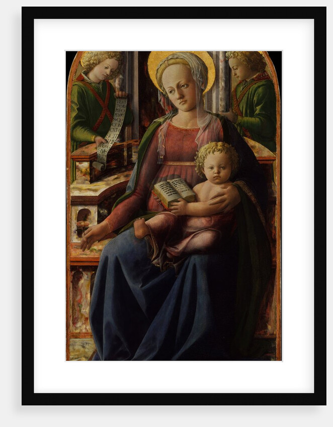 Madonna and Child Enthroned with Two Angels, ca. 1440 by Filippo Lippi