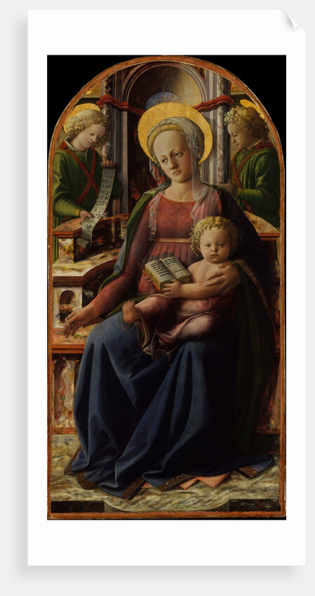 Madonna and Child Enthroned with Two Angels, ca. 1440 by Filippo Lippi