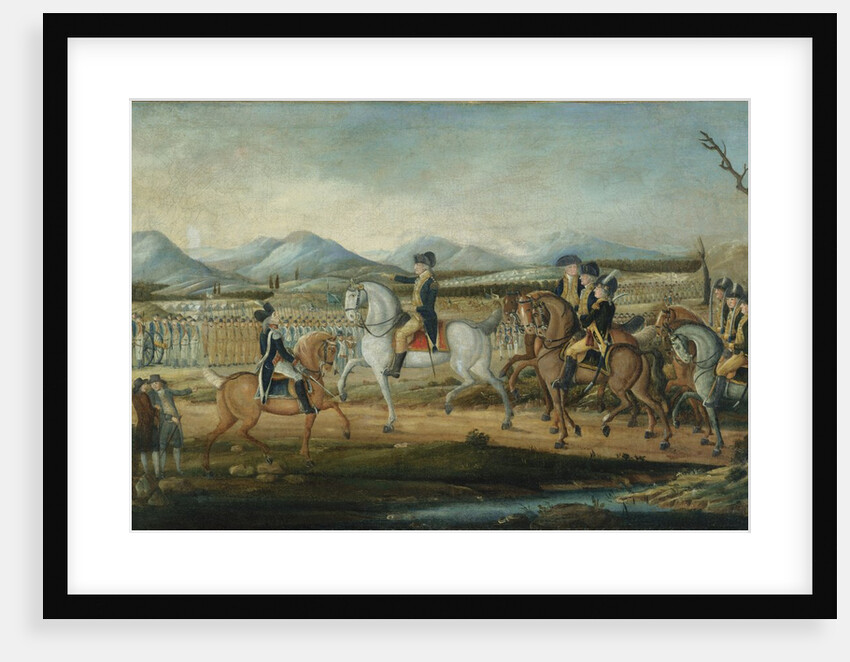Washington Reviewing the Western Army at Fort Cumberland, Maryland, after 1795 by Frederick Kemmelmeyer