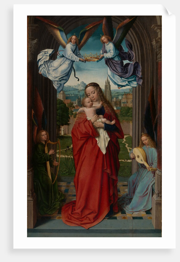 Virgin and Child with Four Angels, ca. 1510-15 by Gerard David