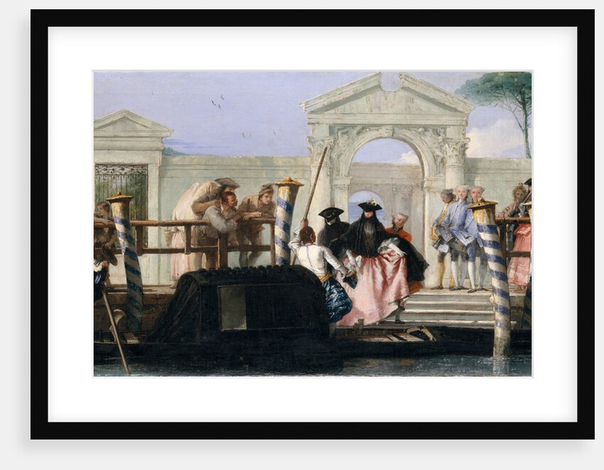 The Departure of the Gondola, mid-1760s by Giovanni Domenico Tiepolo